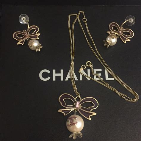 chanel ribbon necklace|Chanel inspired ribbon.